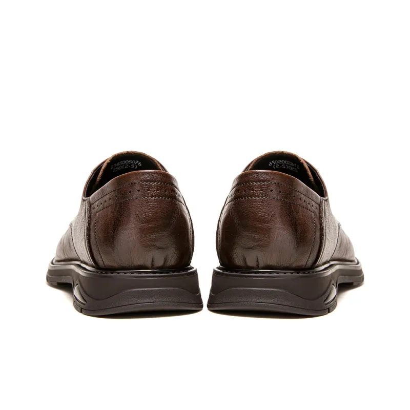 CAMEL Dress Shoes Men Low Top Black/Brown-3
