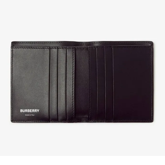Burberry Polyurethane Card Holder Men's Beige-3