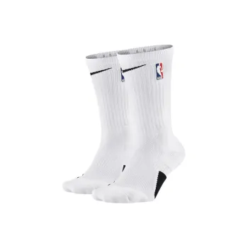Nike NBA Elite Crew Mid Calf Socks Unisex 1 Pack White