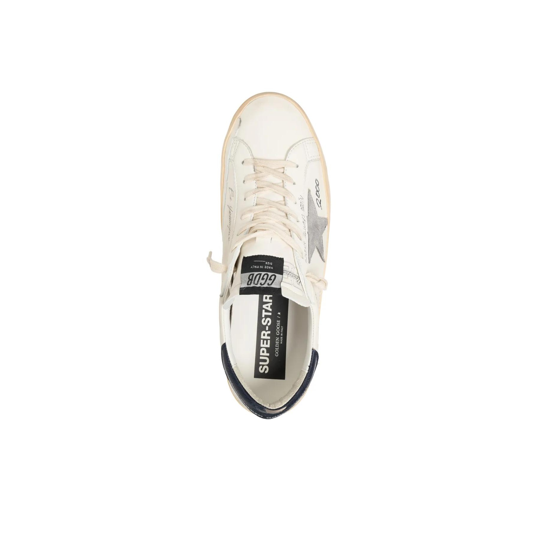 スニーカー Golden  Sneakers Super Star White Grey Golden Goose - Super-Star White & Python Star Low Top Sneaker
