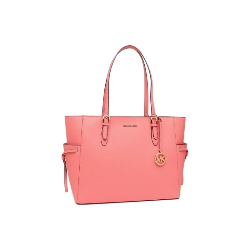 MICHAEL KORS Gilly Leather Tote Bag Shopping Bag Handbag Shoulder Bag Women's Grapefruit Color-1