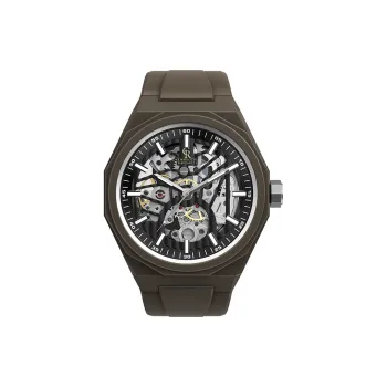 CHARLOTTE RAFFAELLI· Wrist Watch Mechanical Movement Silicone Strap Cut Out Dial Men's Watches Classic Box CRAS002