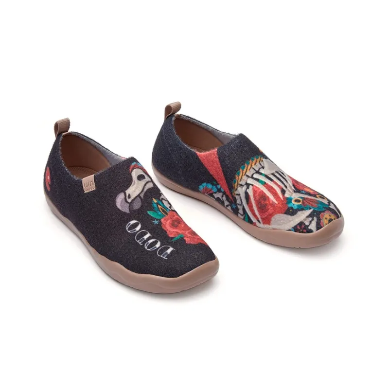 U.IN Painted Travel Shoes Toledo 1 Exploration Mauritius Collection Casual Shoes Unisex-1