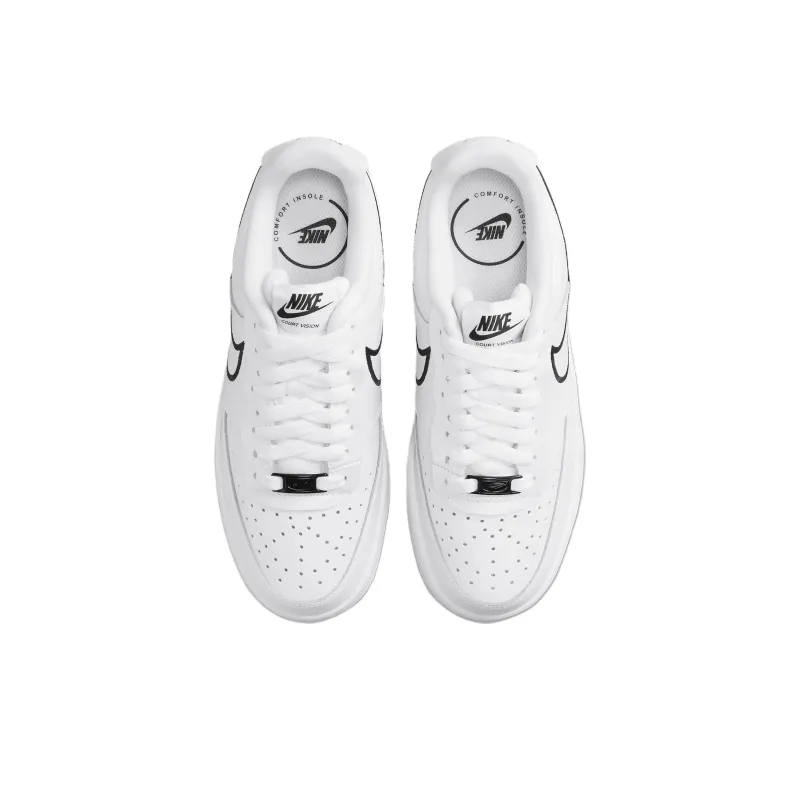 Nike Court Vision Low Premium 'White Black' Women's-3