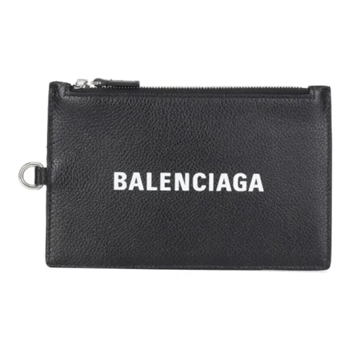Balenciaga Embossed Logo Plaque Chain Wallet