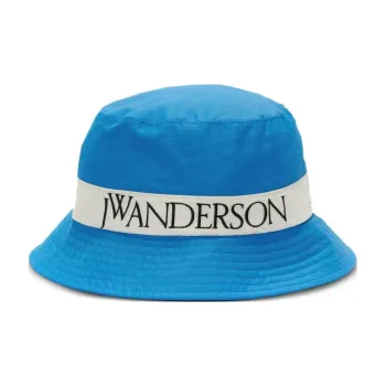 JW Anderson Logo Embroidered Wide Brim Bucket Hat