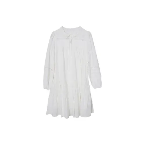 No restrictions Long-Sleeved Dresses Women's White