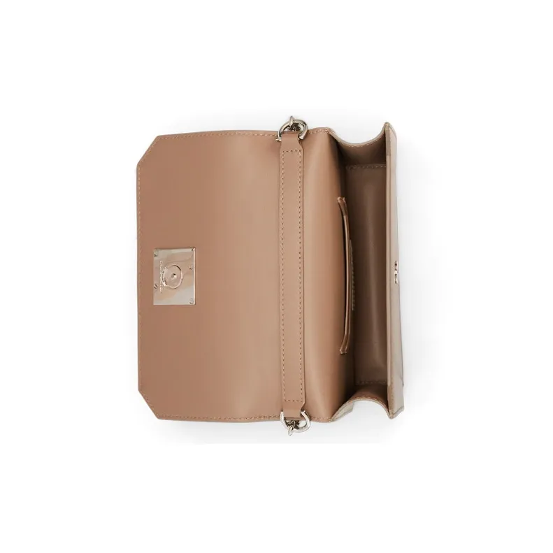 Ralph Lauren Cow Leather Small Square Bag Shoulder Bag Crossbody Bag Mini Women's Taupe-3