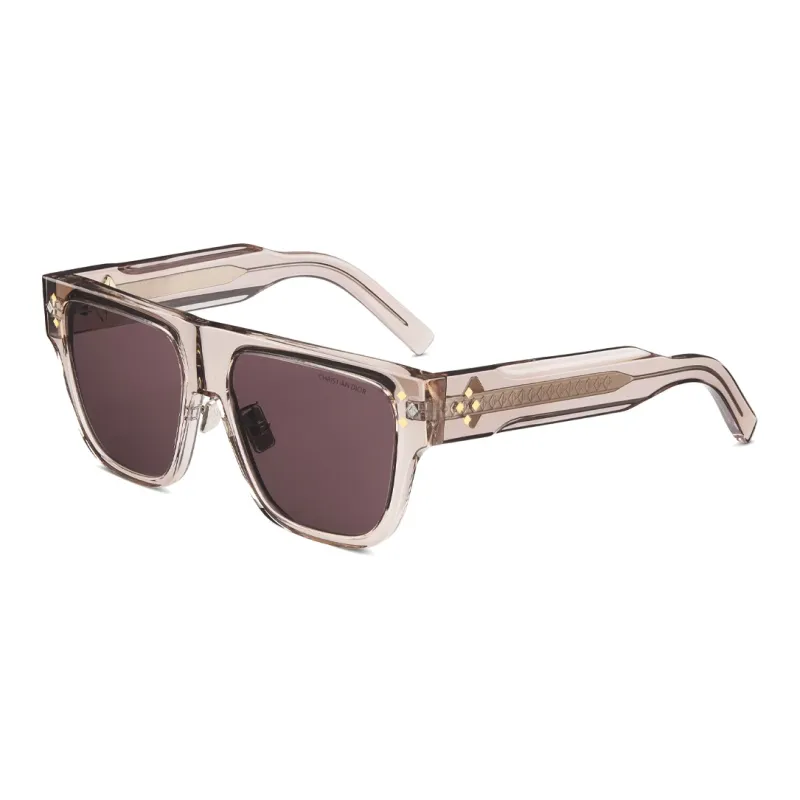 DIOR Acetate Square Sunglasses Men's Nude-0