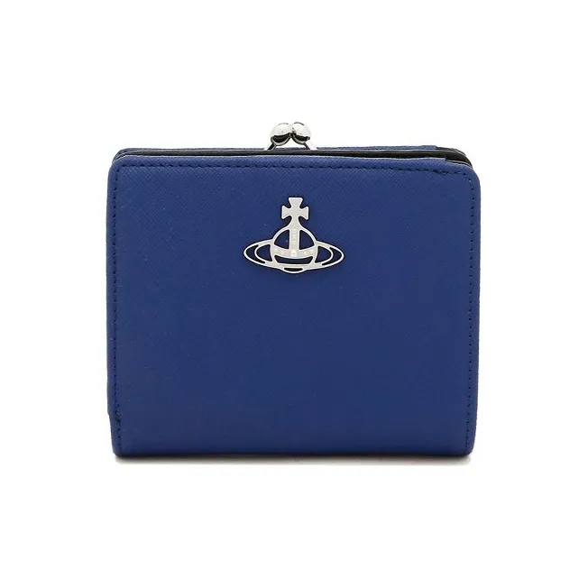 Vivienne Westwood Leather Wallet Women's Blue-0