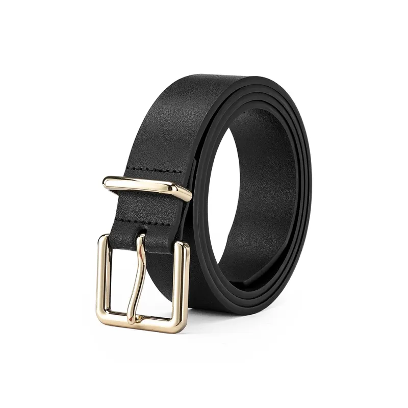 FAIRWHALE Seamless Belt Alloy Pin Buckle Genuine Leather Belt Women's Width 3.0cm-0