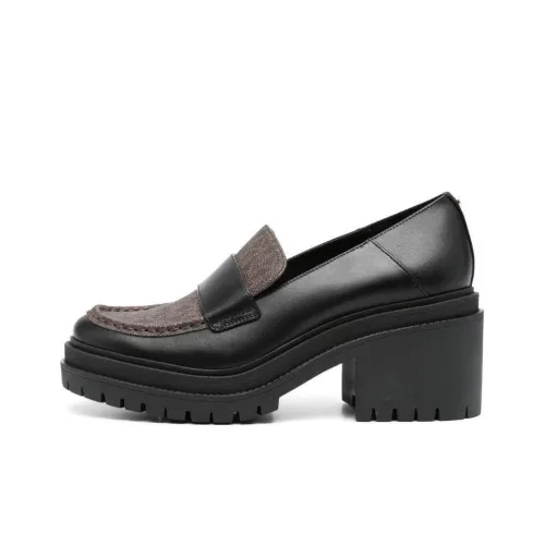 MICHAEL KORS Michael MICHAEL KORS Rocco Logo Monogram Heeled Loafers Women's