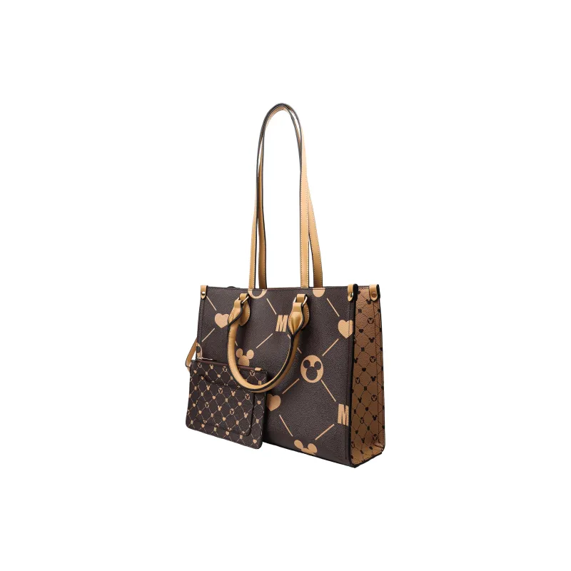 Disney Mickey Series PVC Tote Bag Shopping Bag Baby Bag Shoulder Bag Large Size Women's-1
