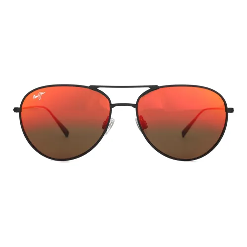 truffle Jim Metal Aviator Sunglasses Unisex Black