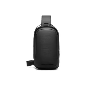 PULUWIRR Oxford Crossbody Bag Lightweight And Breathable Regular Unisex Black