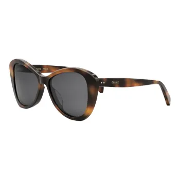 CELINE Irregular Shape Sunglasses Unisex Tortoiseshell