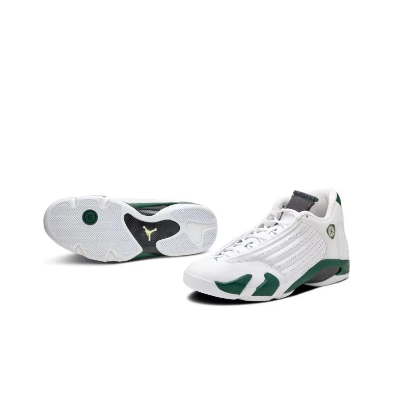 Jordan 14 Retro White Forest Green-3