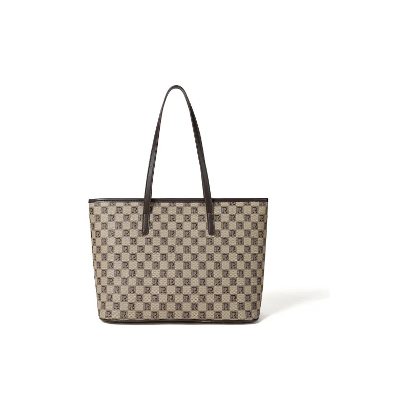RED DRAGONFLY PVC Tote Bag, Shopping Bag, Shoulder Bag Women's Coffee-3