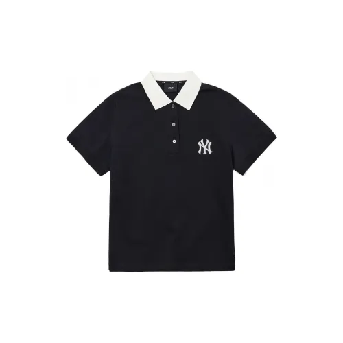 MLB Base Logo Polo Shirts Women's Black