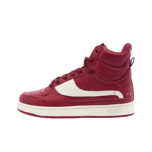 JACLAR Abrasion Resistant Breathable Slip Resistant High Top Vintage Basketball Shoes Rouge Red
