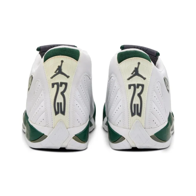 Jordan 14 Retro White Forest Green-2