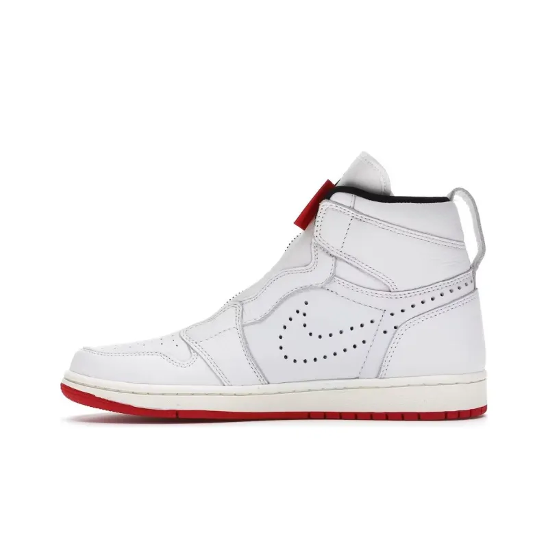 JORDAN 1 Retro High Zip White University Red-0