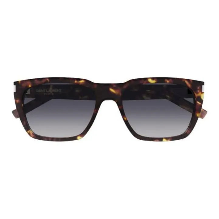 SAINT LAURENT Square Sunglasses Men's Brown-0
