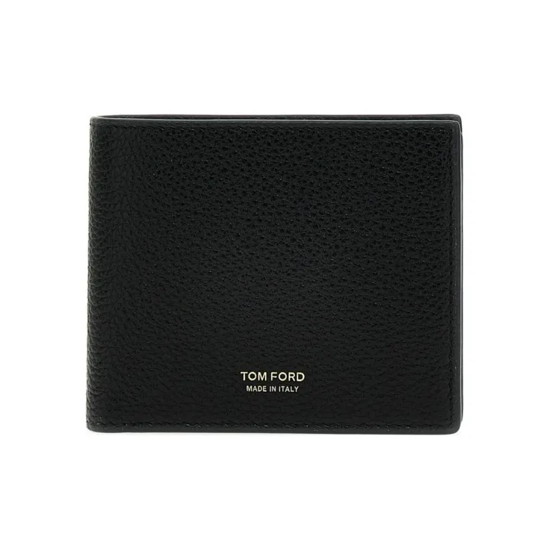 TOM FORD Calfskin Wallet Men's Black-0