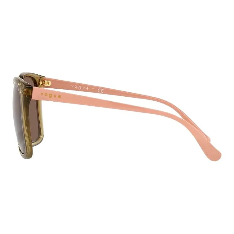 VOGUE Irregular Shape Sunglasses Women's Green-3