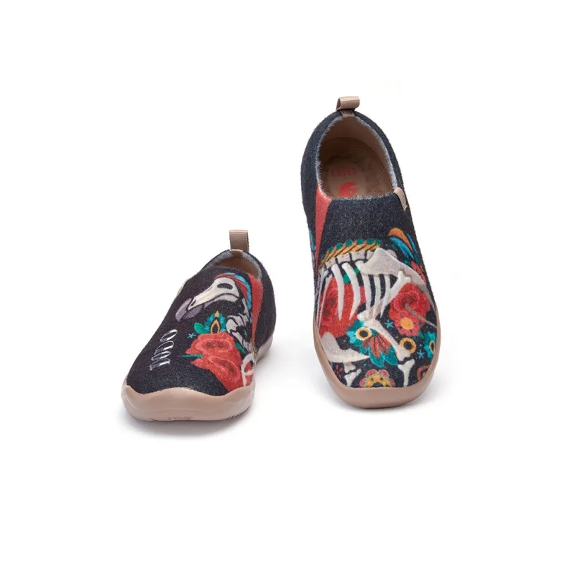 U.IN Painted Travel Shoes Toledo 1 Exploration Mauritius Collection Casual Shoes Unisex-2