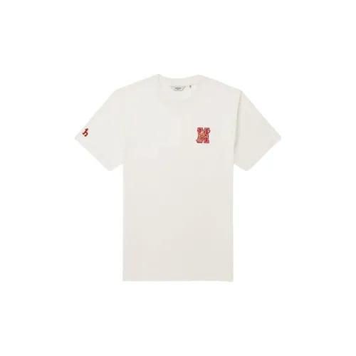 HAZZYS Year Of The Dragon Shadow Series T-Shirts Men Apricot Cream