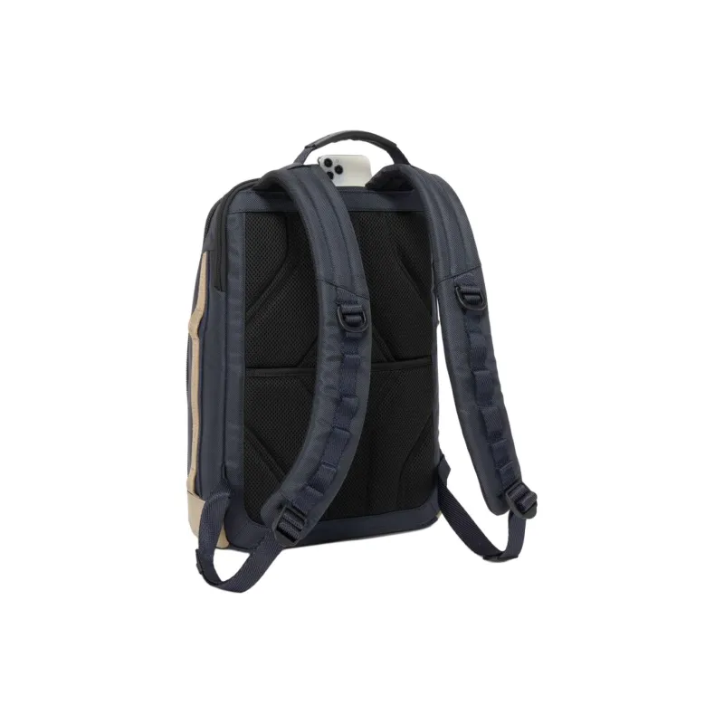 TUMI Nylon Backpack Medium Size Men's Midnight Navy & Khaki-2