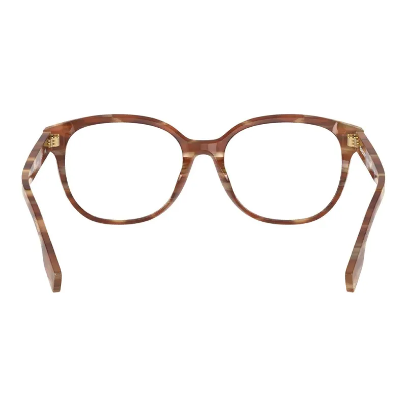 Burberry Plastic Irregular Shape Eyeglass Frames Women's Brown-3