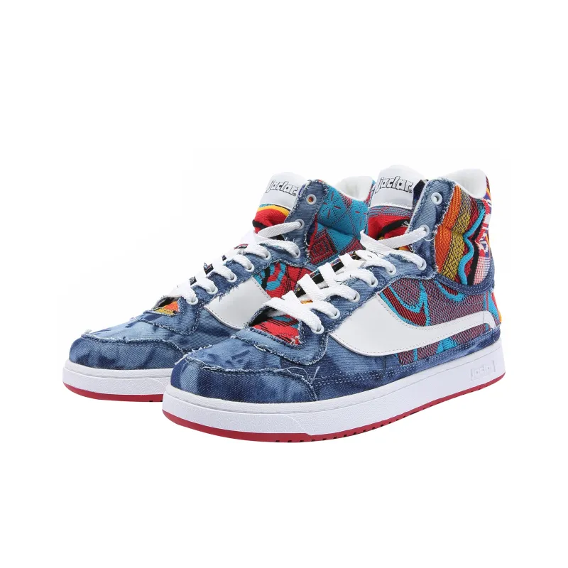 JACLAR High Top Vintage Basketball Shoes Unisex Blue-2