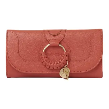 See By Chloe Hana Grained Cow Leather Wallet Women's Gypsy Orange