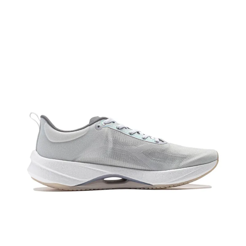 LiNing Super Light 21 Cushioned Slip Resistant Abrasion Resistant Breathable Low Top Casual Running Shoes Men's Gray-1