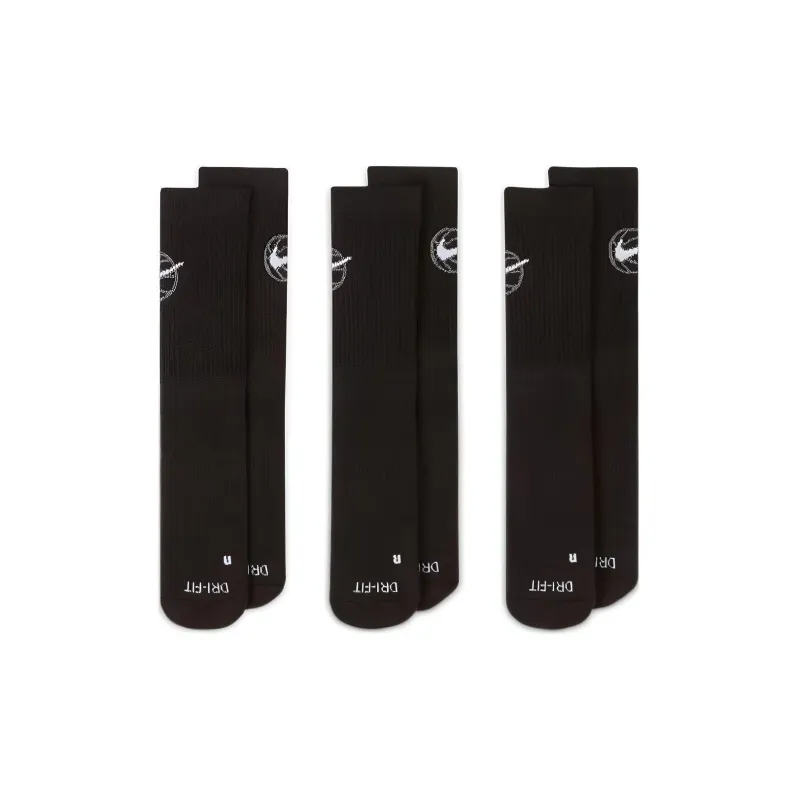 Nike Everyday Crew Basketball Socks 3 Pair-2