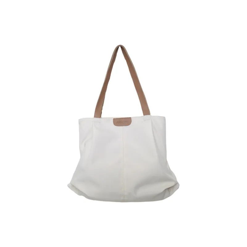 Deli Bear Nylon Tote Bag, Shopping Bag, Handbag, Shoulder Bag Women's Khaki/White/Black-5