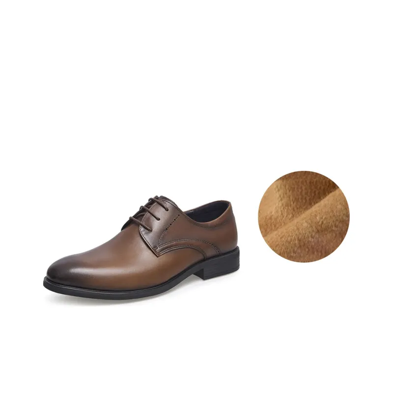 TATA Dress Shoes Men Low Top Black/Brown-0