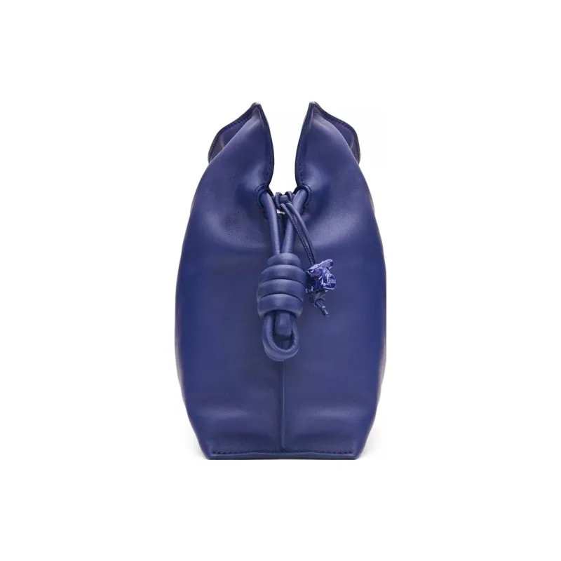 LOEWE Flamenco Clutch In Nappa Calfskin Deep Purple Glaze-2