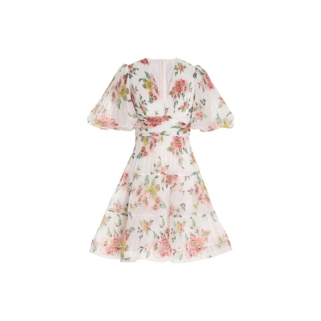 zimmermann laurel frill midi dress - POIZON