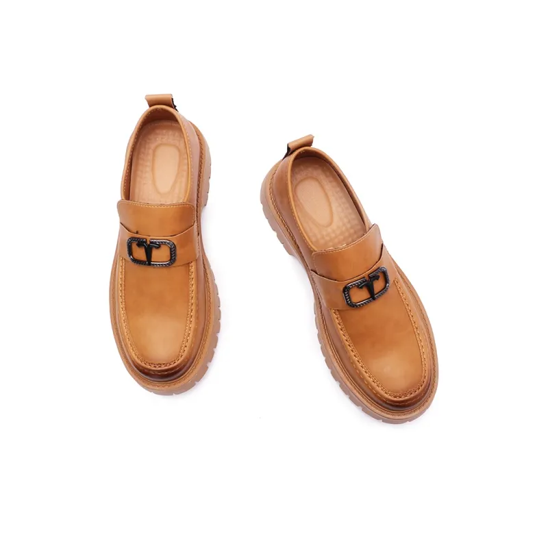 V ZERO FIVE Casual Shoes Men's Yellow Brown-1