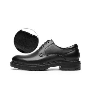 CROWN Dress Shoes Men Low Top Black