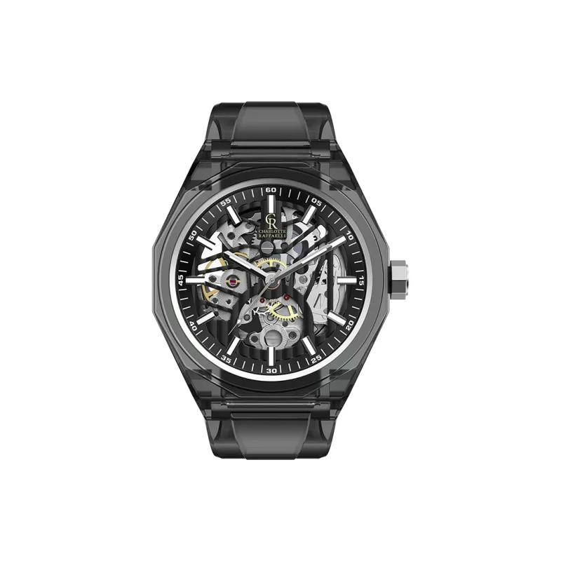CHARLOTTE RAFFAELLI· Ice Strength Collection Wrist Watch Automatic Mechanical Movement Cut Out Dial Men's Watches-0