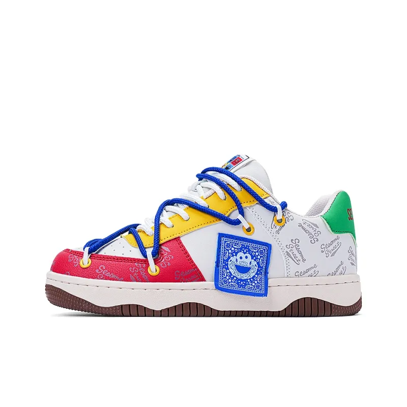 SESAME STREET Slip Resistant, Abrasion Resistant, Breathable Low Top Skateboard Shoes Unisex-6