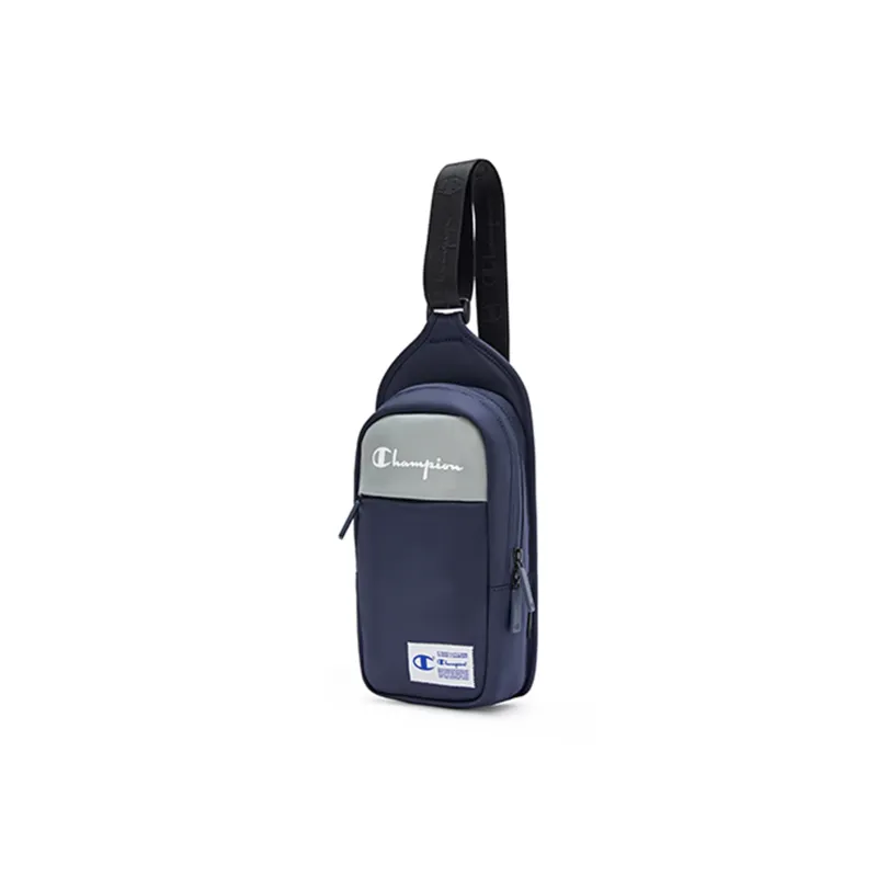 Champion Fabric Sling Bag Unisex Khaki/Dark Blue/Black-8