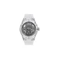 Transparent Case Black Dial White Rubber Strap-Model Car Box (Random Model Car)