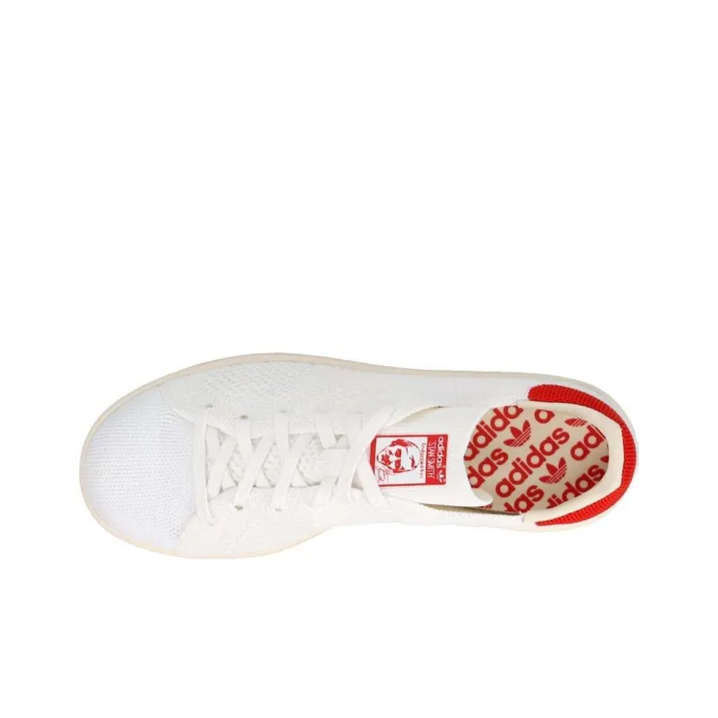 Adidas Stan Smith Primeknit White Red-2