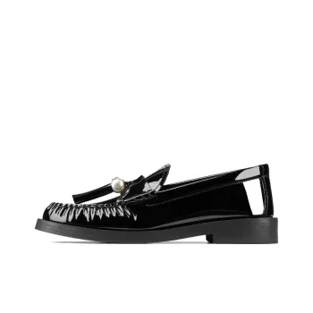 Jimmy Choo Addie Pearl embellished Leather Loafers