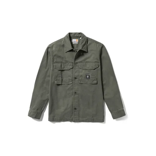 Timberland Shirts Men Army Green